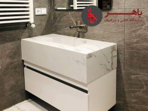 روشویی سرامیکی با باکس PVC