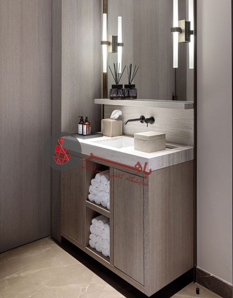 روشویی بهمراه کابینت PVC
