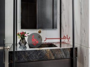 روشویی سرامیکی بهمراه کابین