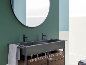 روشویی ترکیبی سرامیک، فلز و پی‌وی‌سی