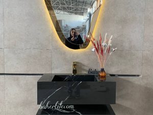 روشویی سرامیکی بهمراه شلف سرامیکی
